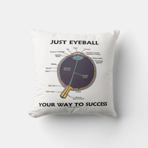 Just Eyeball Your Way To Success Eye Anatomy Humou Cushion