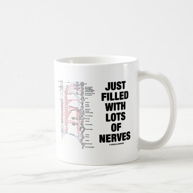 Just Filled With Lots Of Nerves (Autonomic Nerves) Coffee Mug (Right)