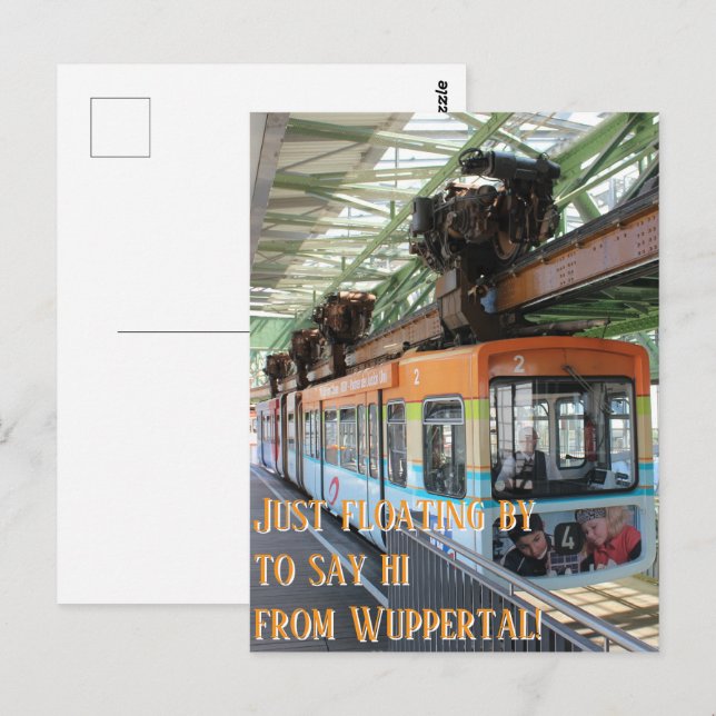 Just floating by to say hi from Wuppertal! Postcard (Front/Back)