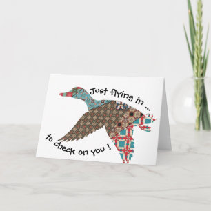 Just Flying In  Card
