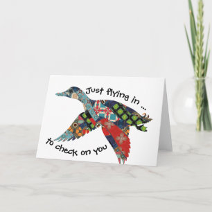 Just Flying In  Card