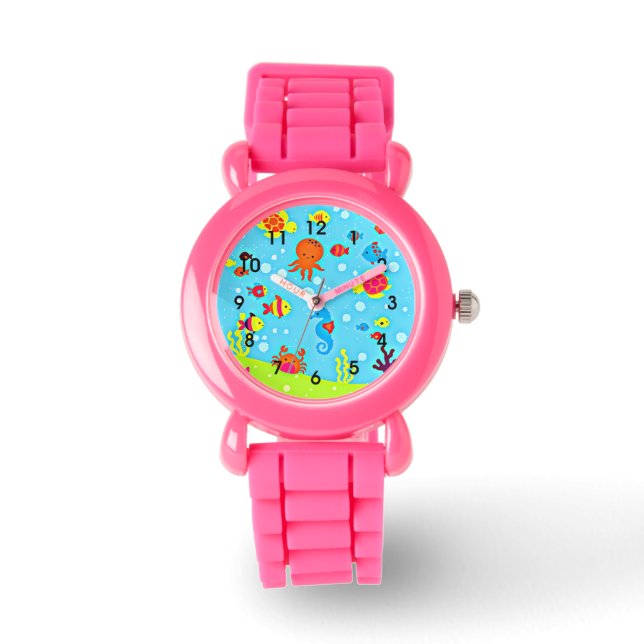 Just for Kids, Colourful and Fun Ocean Life Watch (Front)