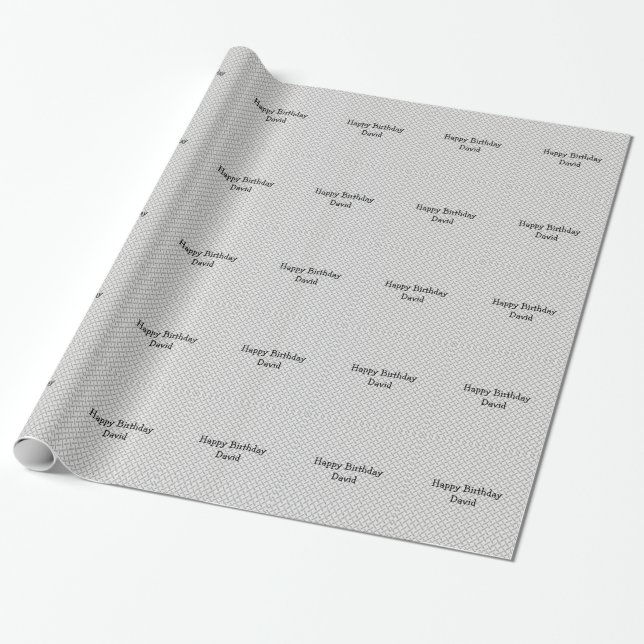 Just for Men Diamond Plate Wrapping Paper (Unrolled)
