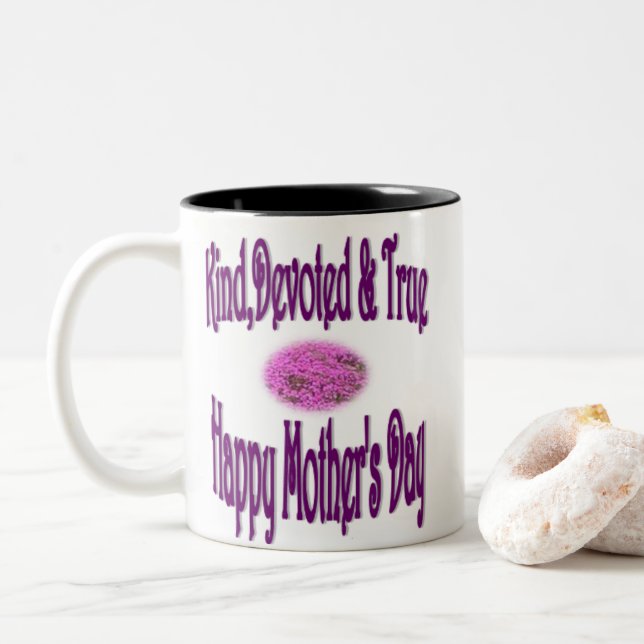 Just for Mum Two-Tone Coffee Mug (With Donut)