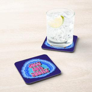 Just For Today Geode 12 Step AA Recovery Slogan Coaster