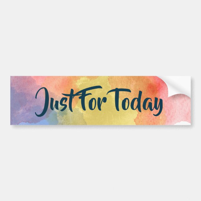 Just for Today Reiki bumper sticker (Front)