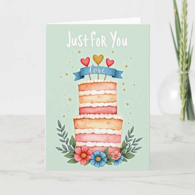 Just For You Birthday Card (Front)