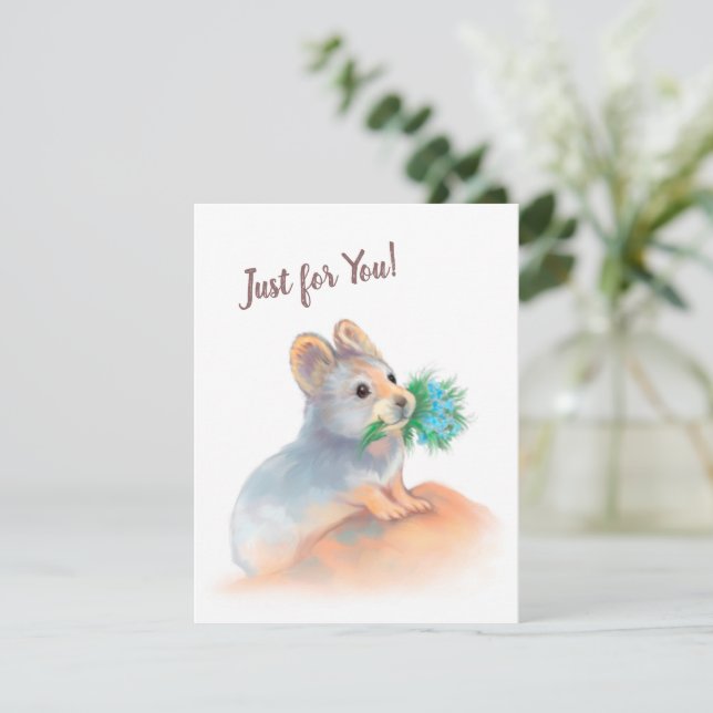 Just For You - Cute greeting card (Standing Front)