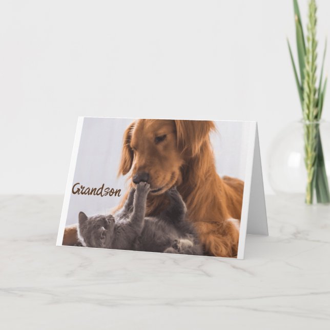 ***JUST FOR YOU GRANDSON*** BIRTHDAY IS SPECIAL CARD (Front)