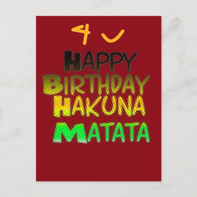 Just for You Postcard Horizontal Template (Front)