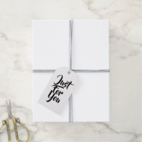 Just for you typography black white spotty pattern