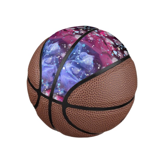 Just Fun, pink Mini Basketball (Angled)