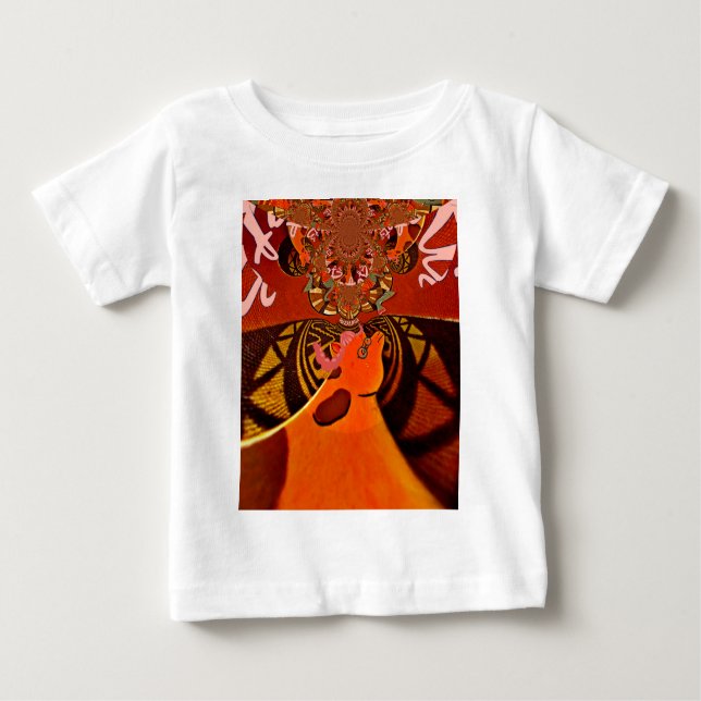 Just Funny Giraffe image design Baby T-Shirt (Front)