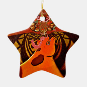 Just Funny Giraffe image design Ceramic Tree Decoration