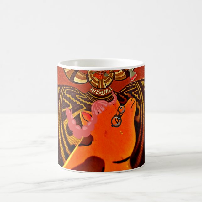 Just Funny Giraffe image design Coffee Mug (Center)