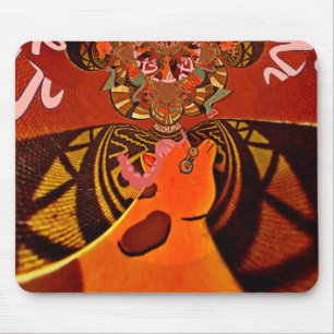 Just Funny Giraffe image design Mouse Pad