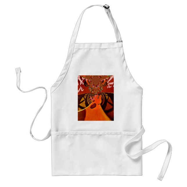 Just Funny Giraffe image design Standard Apron (Front)