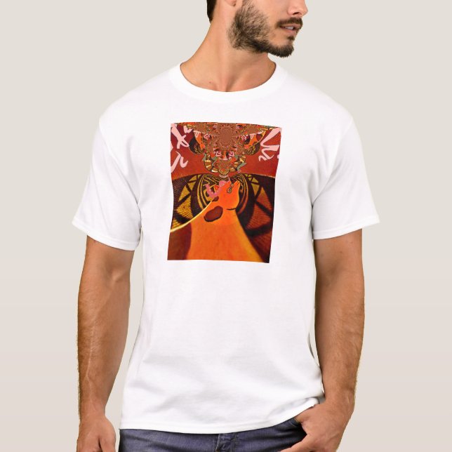 Just Funny Giraffe image design T-Shirt (Front)