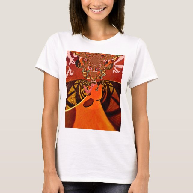 Just Funny Giraffe image design T-Shirt (Front)