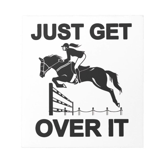 JUST GET OVER IT NOTEPAD (Front)