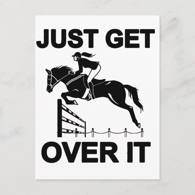 JUST GET OVER IT POSTCARD (Front)