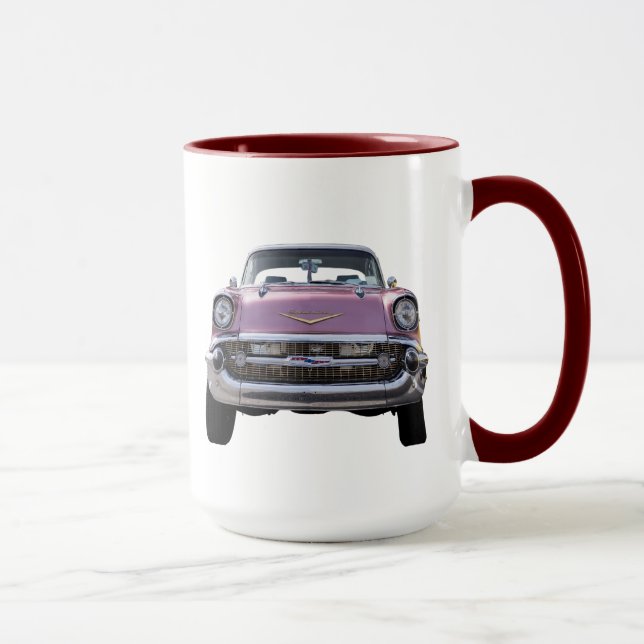"just getting started." '57 Chevy COFFEE MUG (Right)