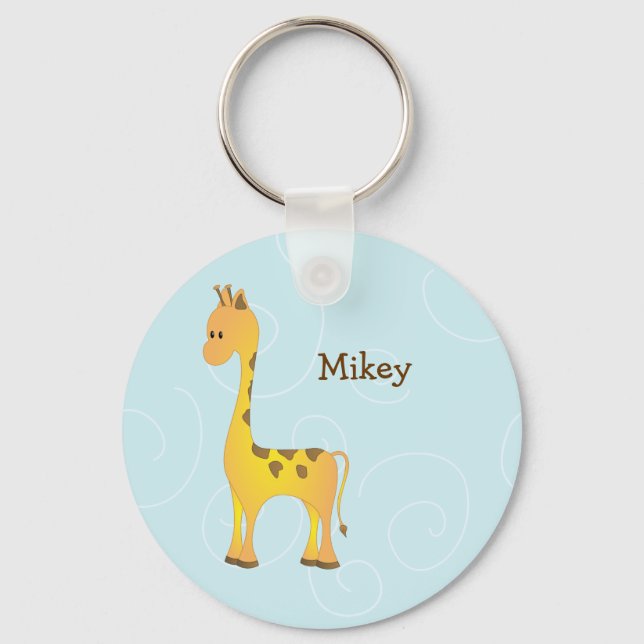 Just Giraffe Key Ring (Front)