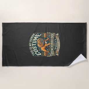 Just Girl Who Loves Halloween Postal Service Witch Beach Towel