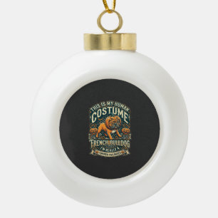 Just Girl Who Loves Halloween Postal Service Witch Ceramic Ball Christmas Ornament