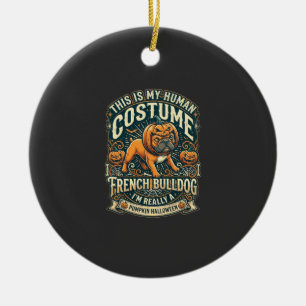 Just Girl Who Loves Halloween Postal Service Witch Ceramic Ornament