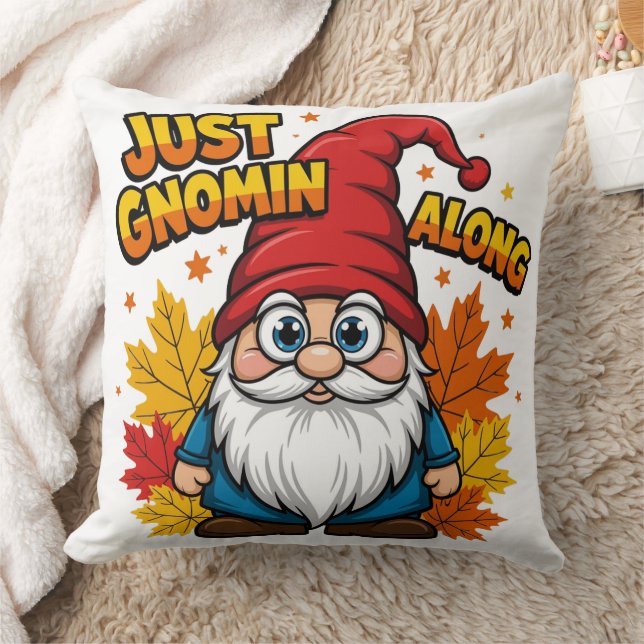 Just Gnomin Along Cushion (Blanket)