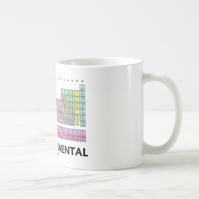 Just Go Elemental (Periodic Table Of Elements) Coffee Mug (Right)
