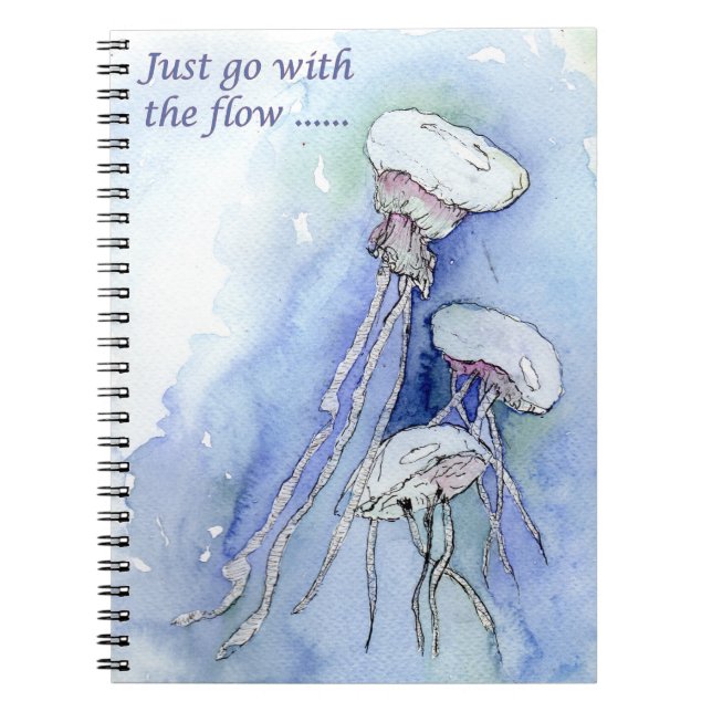 Just go with the flow (a435) notebook (Front)