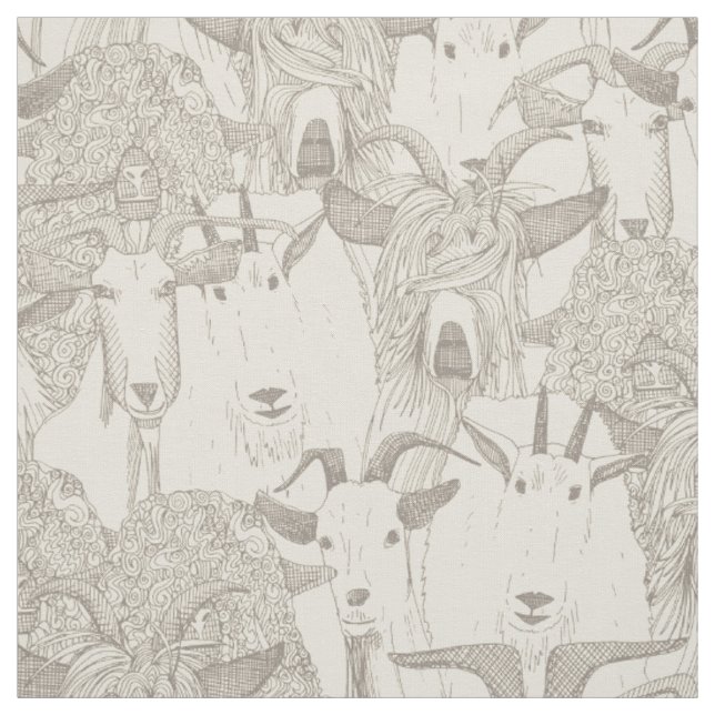 just goats natural light fabric (Swatch)