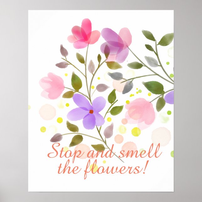 Just Gorgeous Flowers Poster (Front)