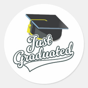 Just Graduated!  Classic Round Sticker