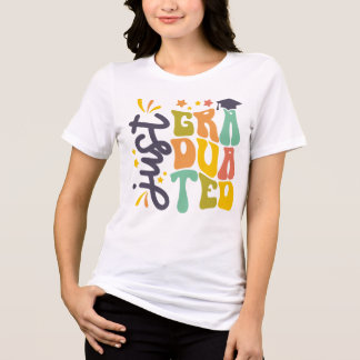 Just Graduated Girl's t-Shirt Tri-Blend Shirt