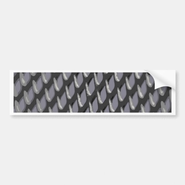 Just Grate Metal Partition Bumper Sticker (Front)