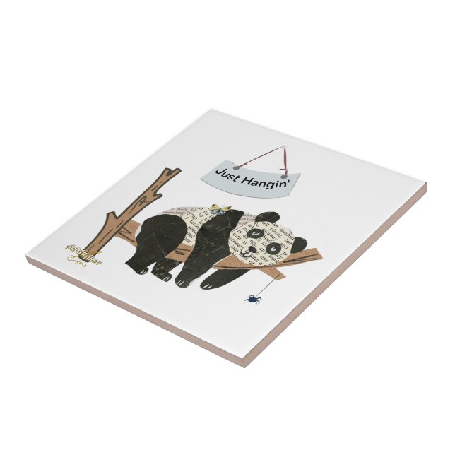 Just Hangin' Ceramic Tile - Adiela Akoo (Side)