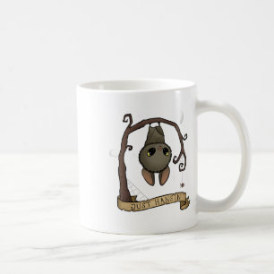 Just Hangin Halloween Cute Hanging Bat Spooky Ador Coffee Mug