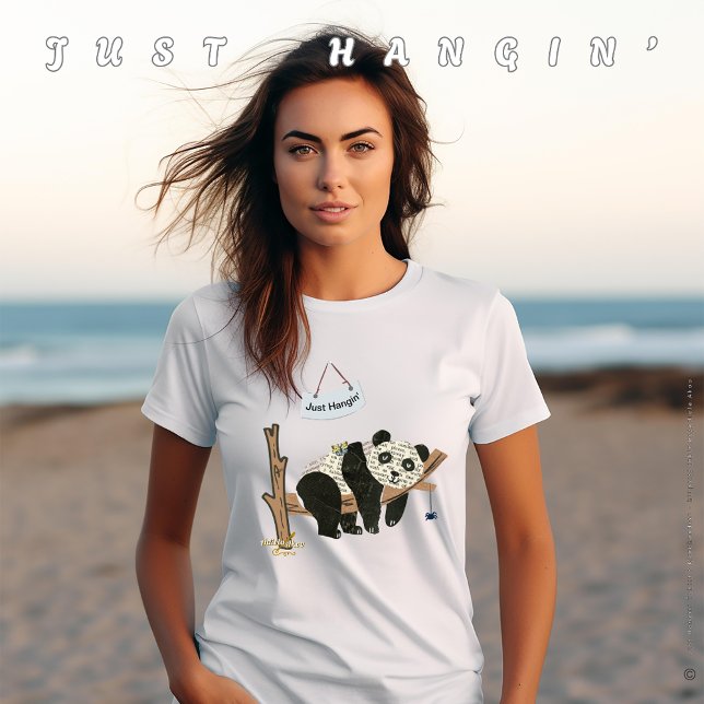 Just Hangin' T-Shirt designed by Poet Adiela Akoo (Just Hangin' T-Shirt designed by Poet Adiela Akoo. Pair it with a matching cap, bracelet & tote now!)