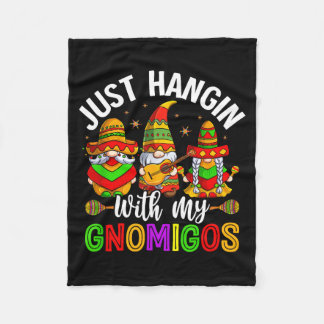 Just hangin with my gnomigos  fleece blanket