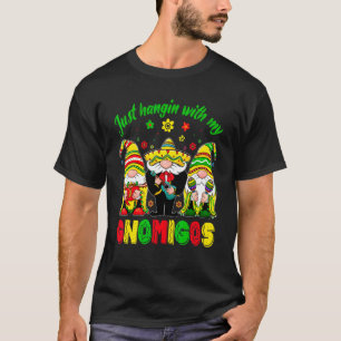 Just Hangin With My Gnomigos Gnome Cinco De Mayo M T-Shirt
