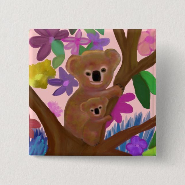 Just Hanging Around 15 Cm Square Badge (Front)