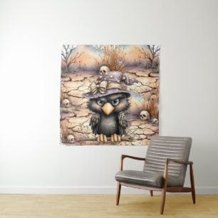 Just hanging around, Mysterious Crow. Tapestry