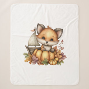 Just hanging around, Pumpkins Sherpa Blanket