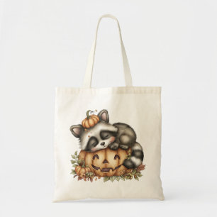 Just hanging around, Sleepy Racoon Tote Bag