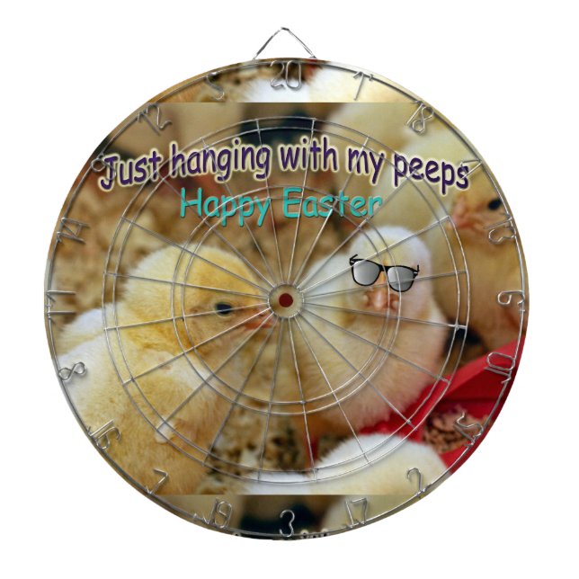 Just Hanging with my Peeps Dartboard (Front)