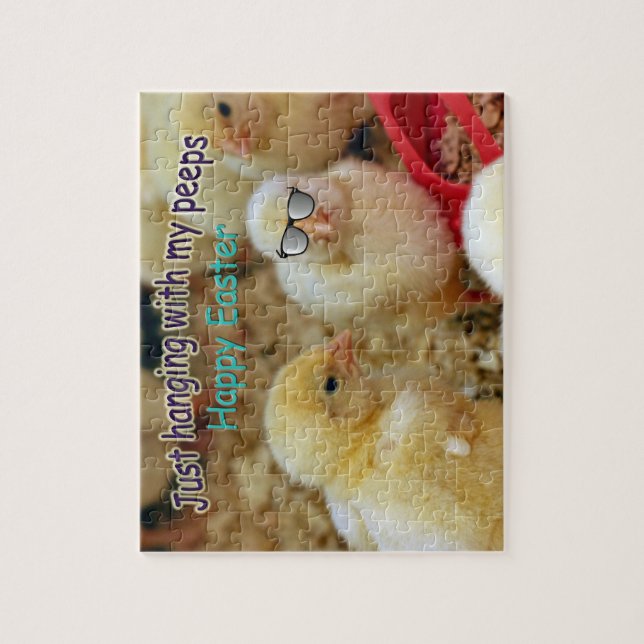 Just Hanging with my Peeps Jigsaw Puzzle (Vertical)