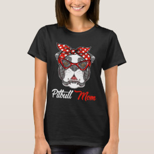 Just Hanging With Pitbull Mum Wear Bandanna T-Shirt